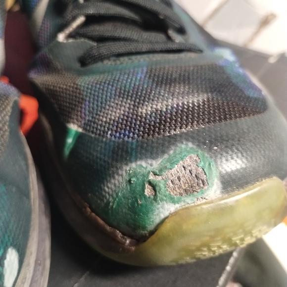 Nike Kobe Bryant X 10 Peach Jam Overcome Emerald Purple 705317-305 Mens Size 11. - Picture 11 of 11